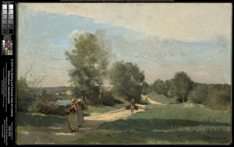 Vägen vid vattnet - Jean-Baptiste Camille Corot