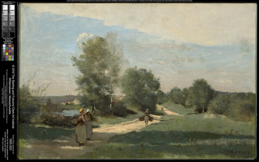 Vägen vid vattnet - Jean-Baptiste Camille Corot