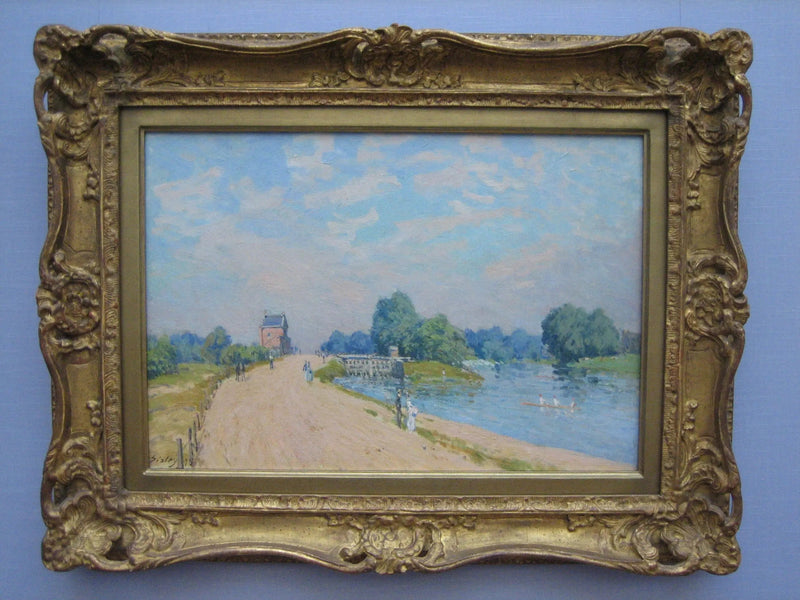 Vägen till Hampton Court i Molesey - Alfred Sisley