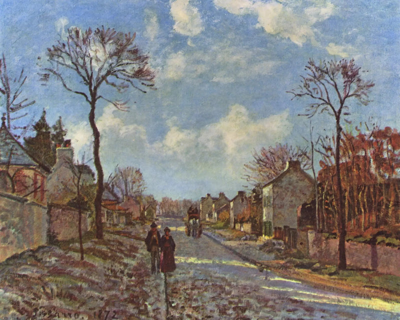 Louveciennesvägen - Camille Pissarro