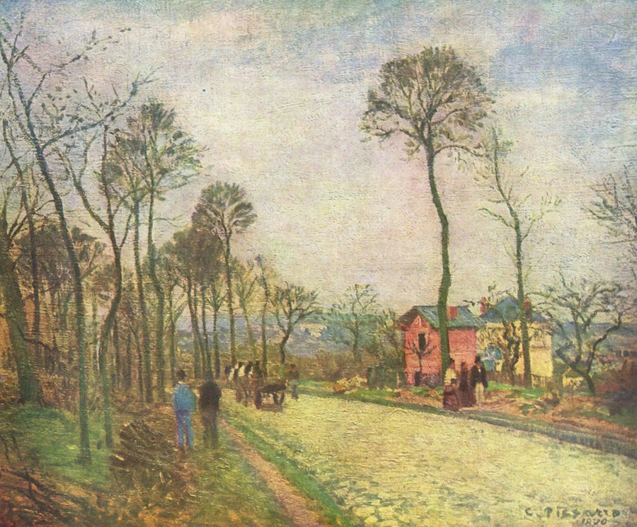 Louveciennesvägen - Camille Pissarro
