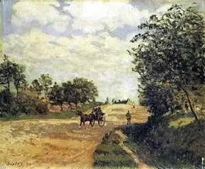 Vägen från Mantes till Choisy-le-Roi - Alfred Sisley