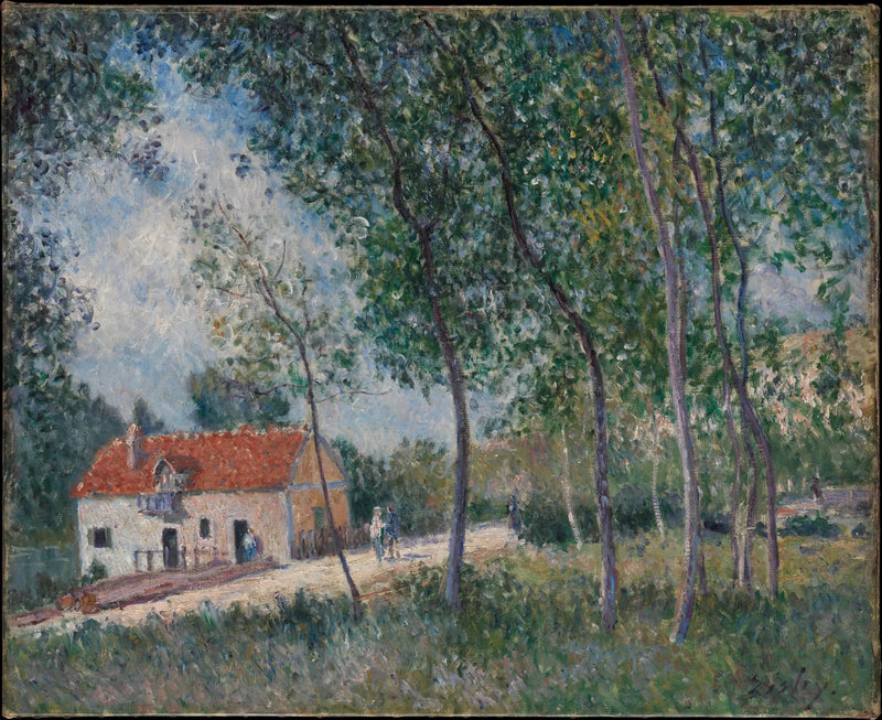 Vägen från Moret till Saint-Mammès - Alfred Sisley