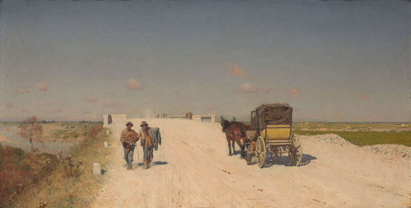Naples till Brindisi-vägen - Giuseppe De Nittis