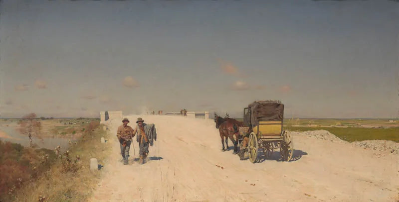 Naples till Brindisi-vägen - Giuseppe De Nittis