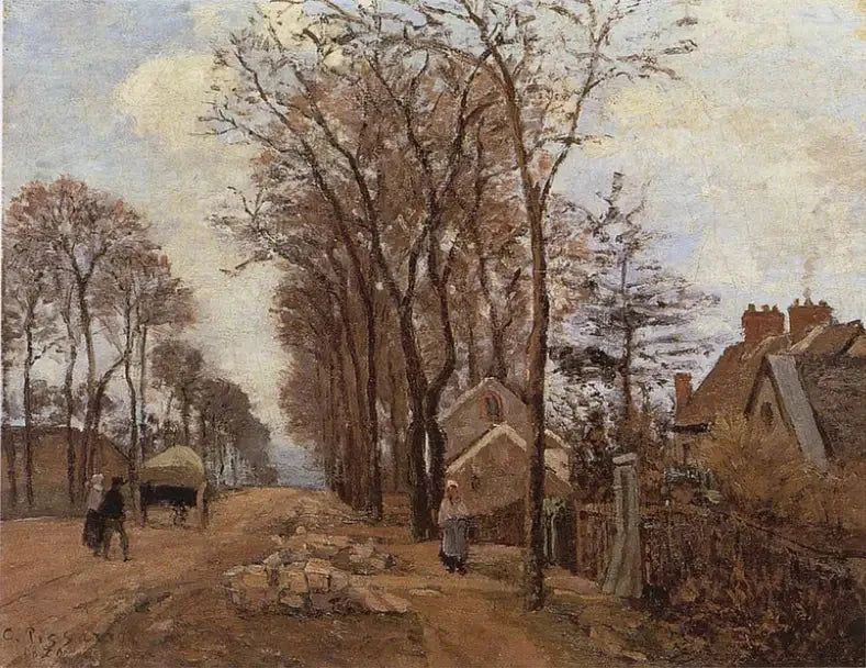 Vägen från Saint-Germain till Louveciennes - Camille Pissarro