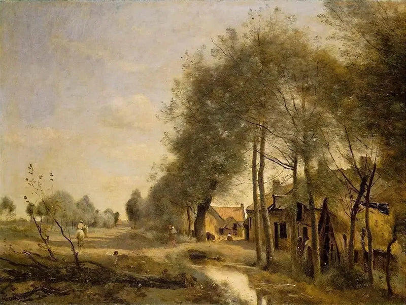 Vägen till Sin-le-Noble, nära Douai - Jean-Baptiste Camille Corot