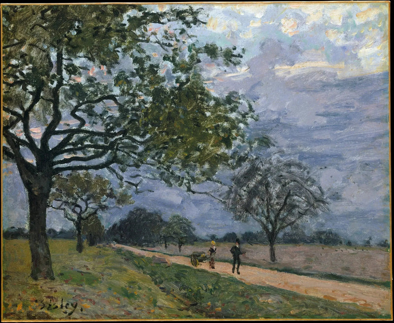 Vägen från Versailles till Louveciennes - Alfred Sisley