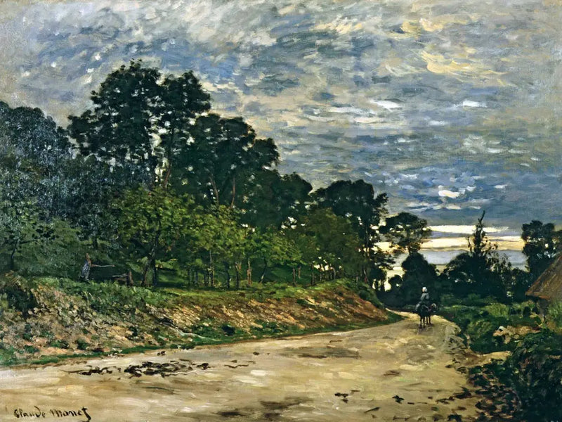 Vägen framför gården Saint-Siméon - Claude Monet