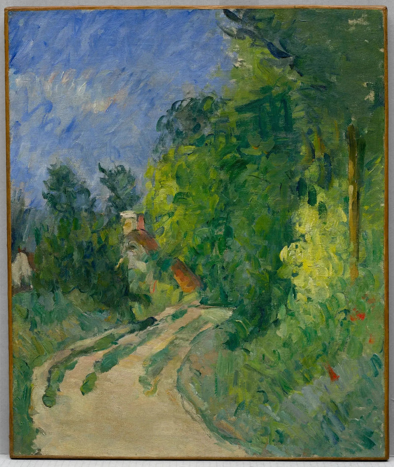 Vägen som svänger genom skogen - Paul Cézanne