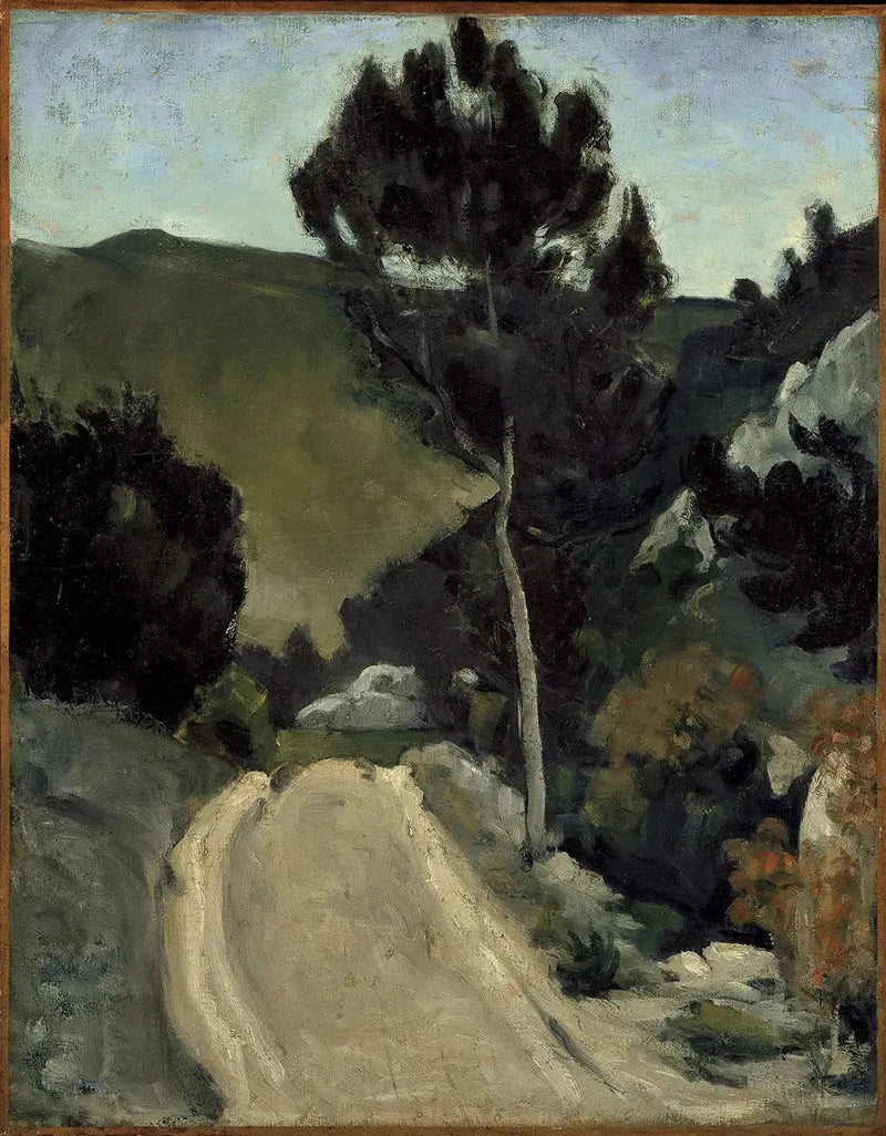 Den svängda vägen i Provence - Paul Cézanne