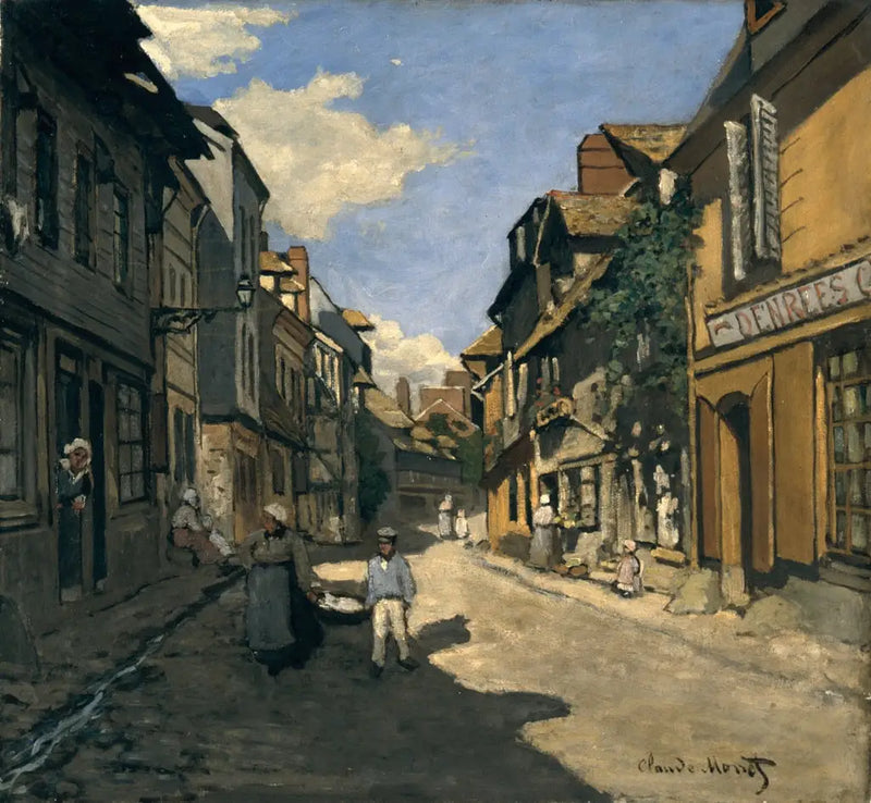Gatan La Bavolle i Honfleur - Claude Monet
