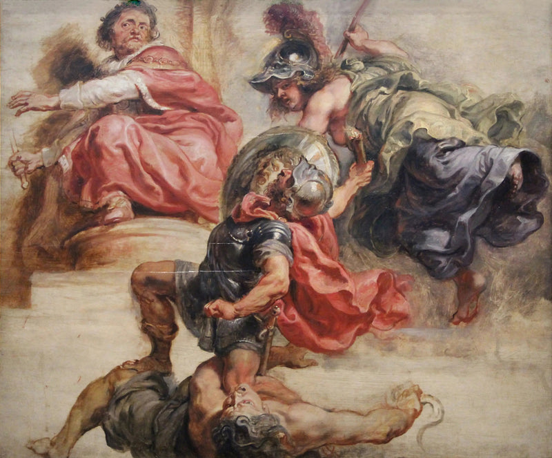 Den segrande visdomen av krig och splittring under styret av Jakob I av England - Peter Paul Rubens