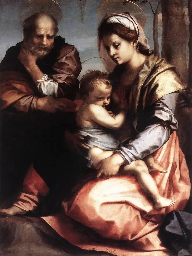 Den heliga familjen. - Andrea del Sarto