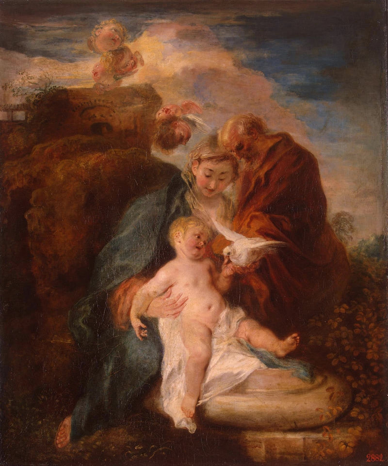 Den heliga familjen - Antoine Watteau