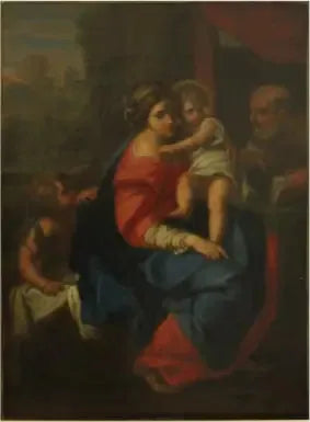 Den heliga familjen med Sankt Johannes - Raphael Sanzio