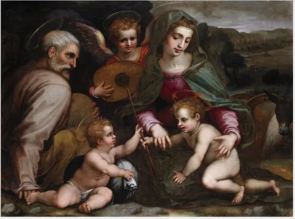 Den heliga familjen - Francesco Salviati