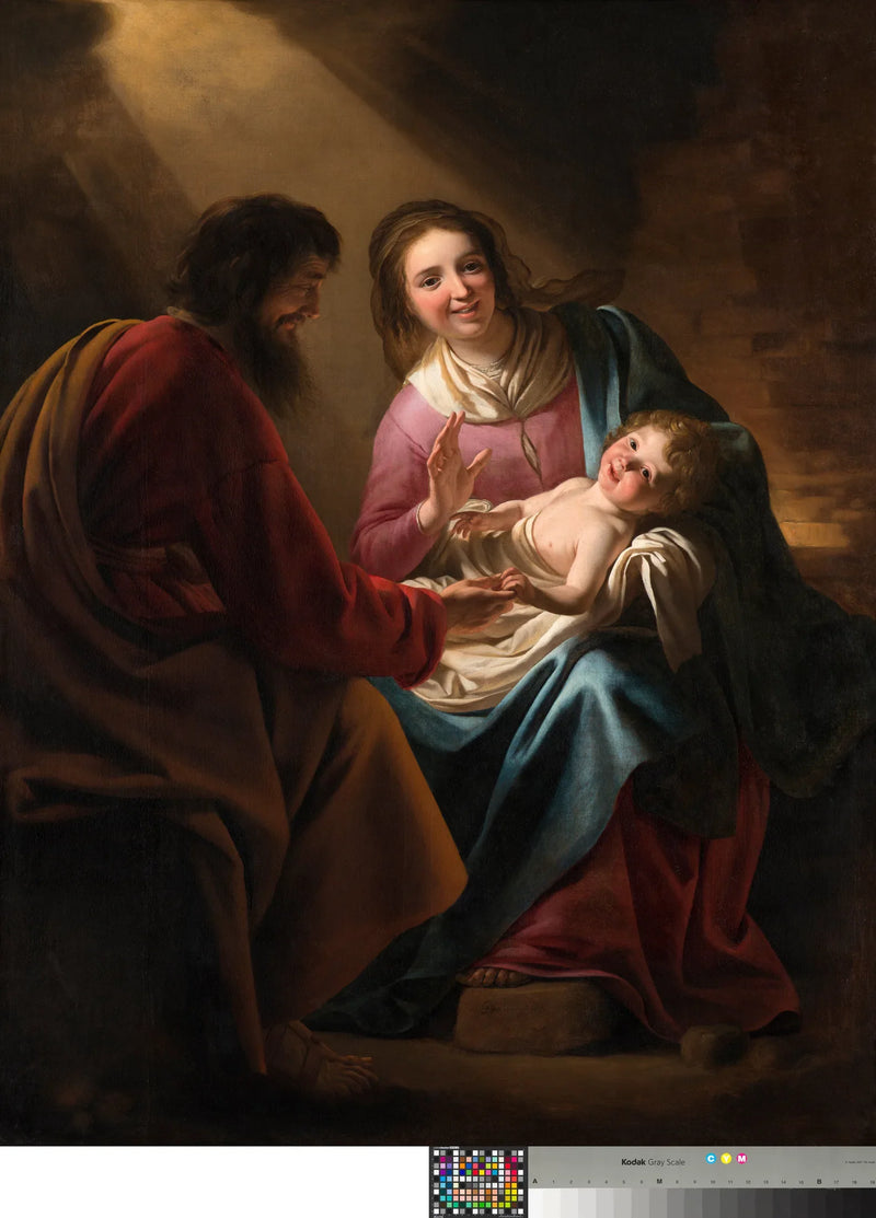 Den heliga familjen - Gerrit van Honthorst