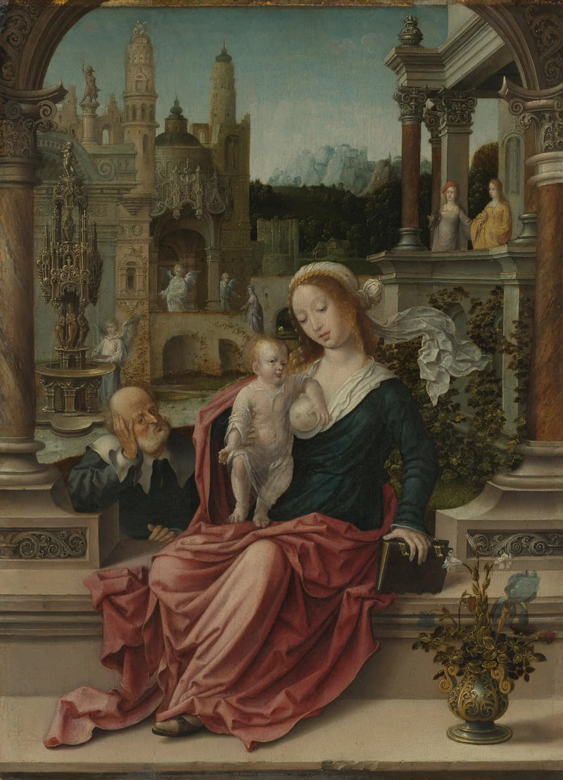 Den heliga familjen - Jan Gossaert