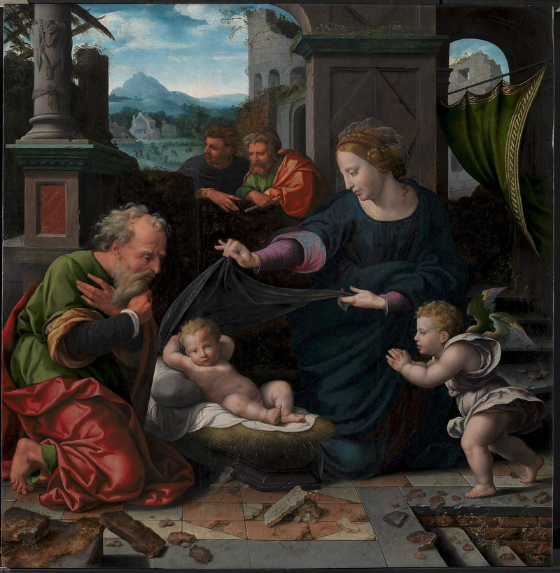Den heliga familjen - Joos van Cleve