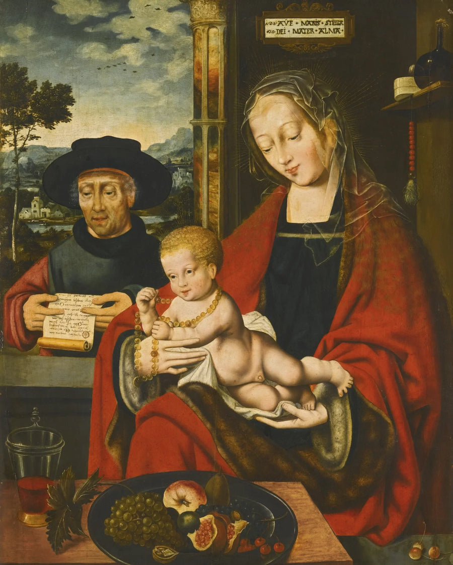 Den heliga familjen - Joos van Cleve