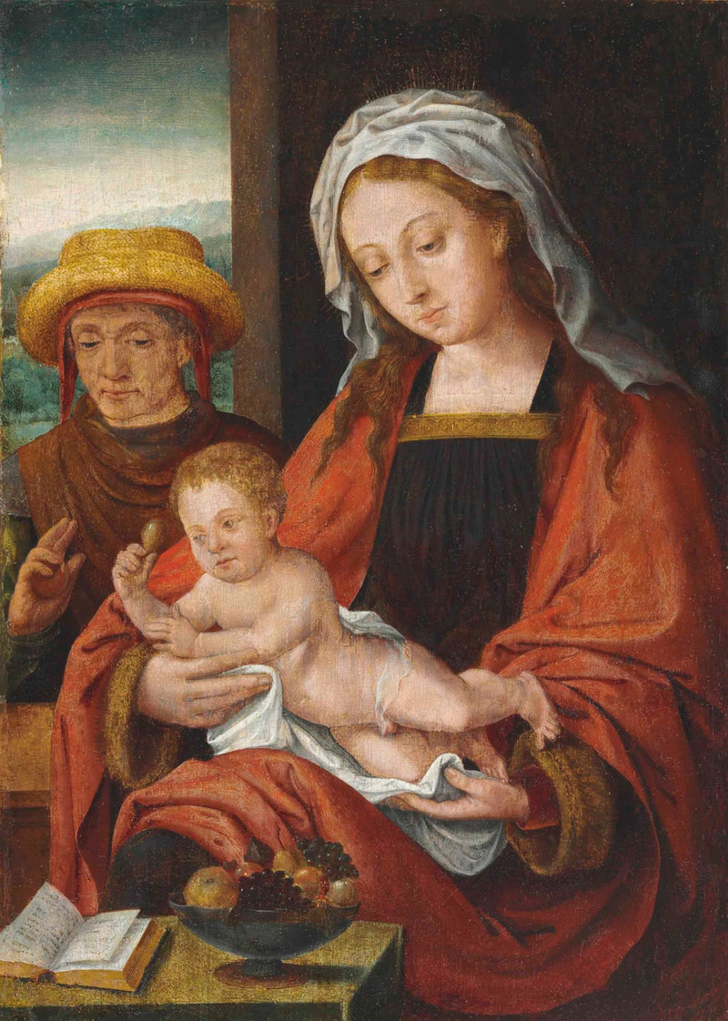 Den heliga familjen - Joos van Cleve