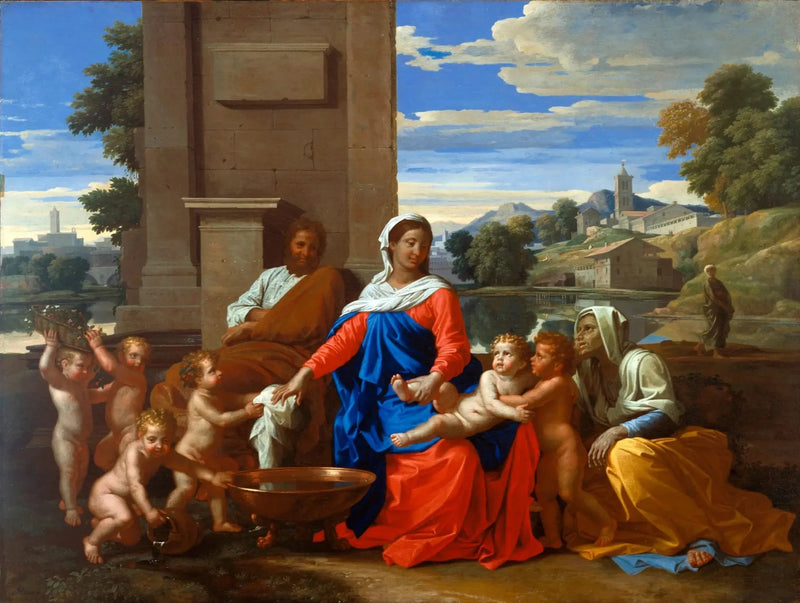 Den heliga familjen - Nicolas Poussin