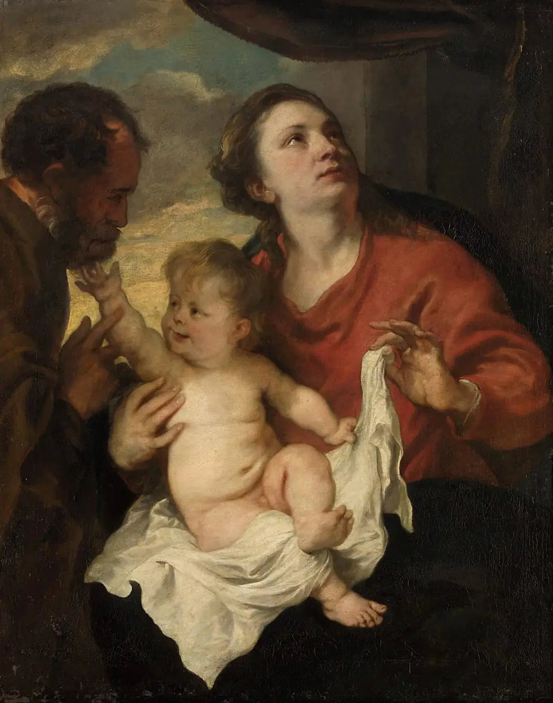 Den heliga familjen, « Trinitas terrestris » - Antoine van Dyck