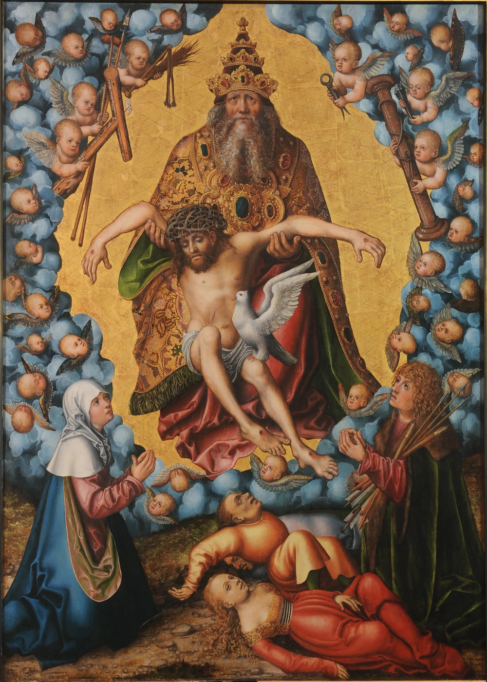 La Sainte Trinité - Lucas Cranach the Elder image 1 reproduction d’œuvre d’art à l’huile