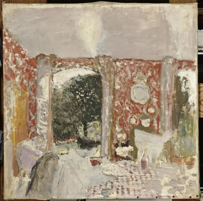 Det röda matsalen - Édouard Vuillard