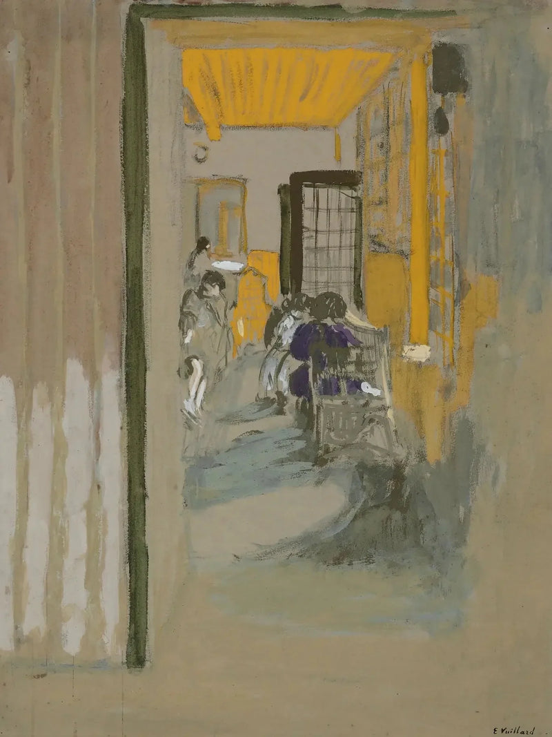 Studiehallen vid Pavillons - Édouard Vuillard