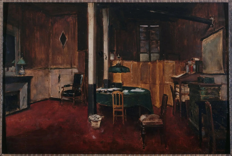 Redaktionsrummet för Journal des débats - Jean Béraud