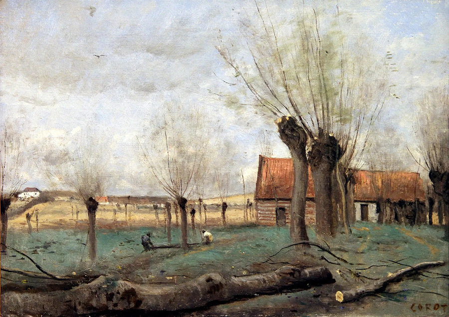 Sainte-Catherine-skogsdungen, nära Arras - Jean-Baptiste Camille Corot