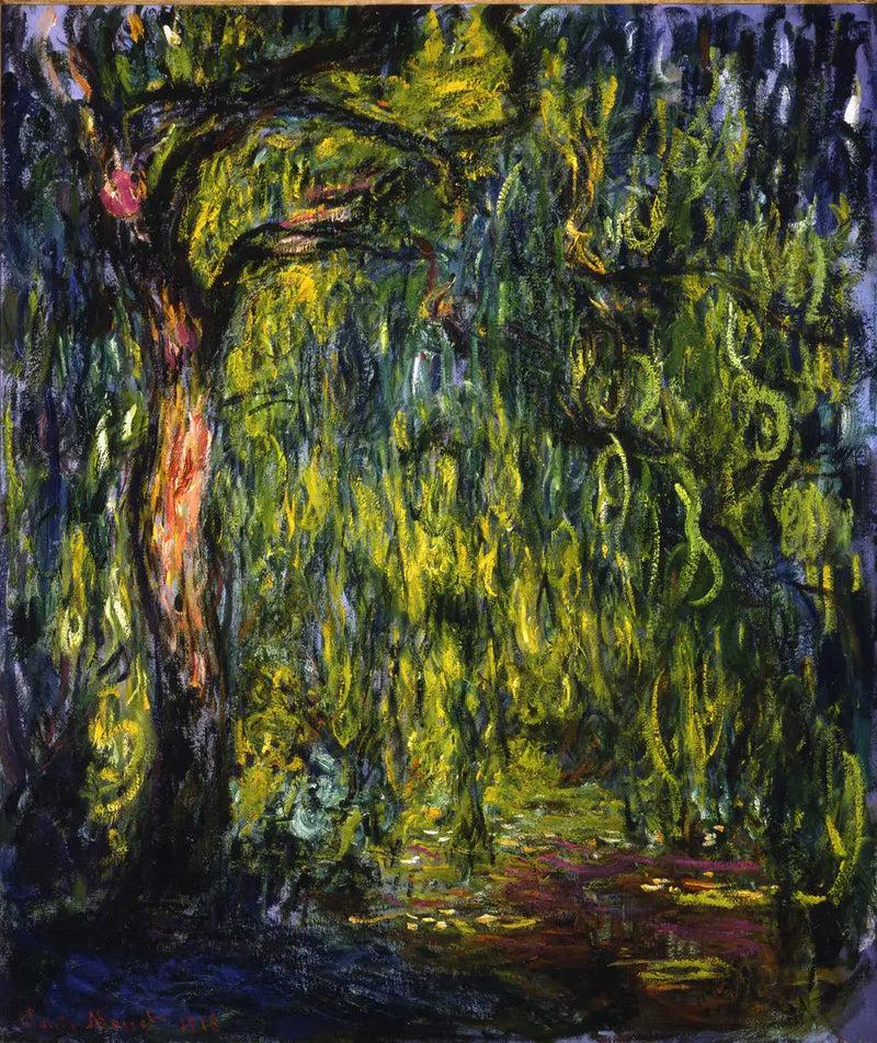 Den gråtande pilen - Claude Monet