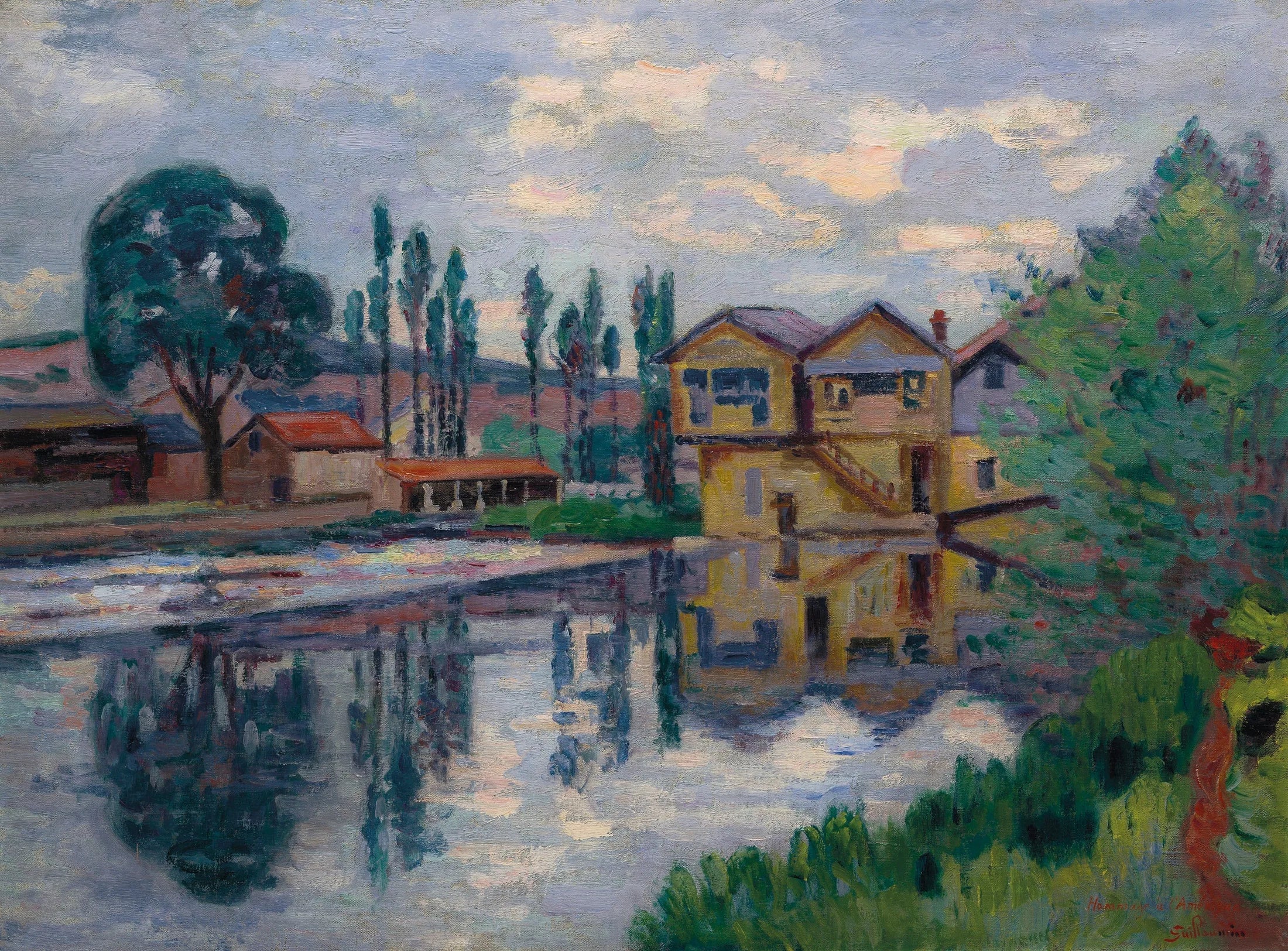 La scierie de Poitiers - Armand Guillaumin image 1 tableau peint à l’huile sur toile