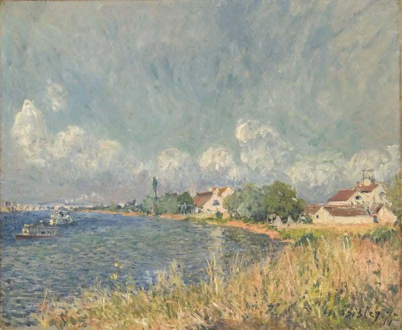 La Seine i Billancourt - Alfred Sisley