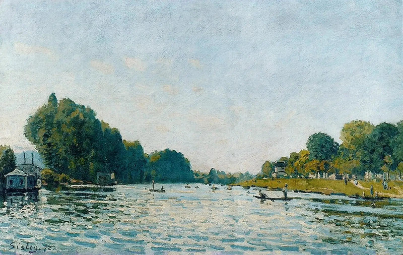 La Seine i Bougival - Alfred Sisley