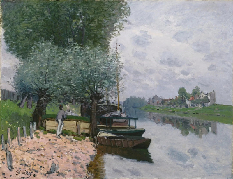 La Seine i Bougival - Alfred Sisley