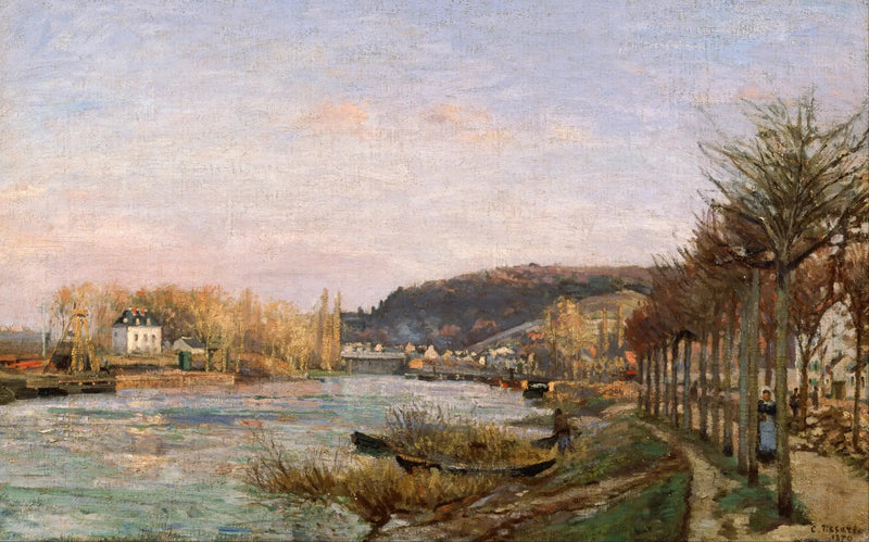 La Seine i Bougival - Camille Pissarro