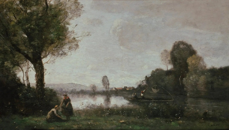 Seinen vid Chatou - Jean-Baptiste Camille Corot