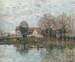 Seine vid Port-Marly - Alfred Sisley