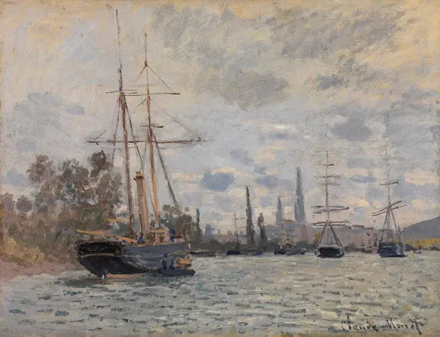 Seine i Rouen - Claude Monet