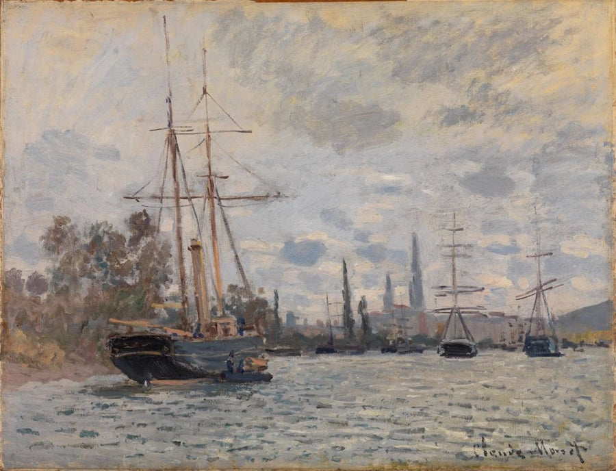 Seine i Rouen W268 - Claude Monet
