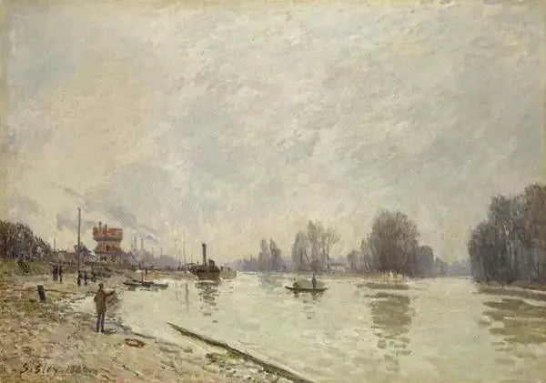 La Seine i Suresnes - Alfred Sisley