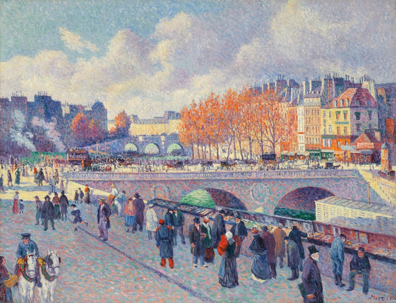 Seinen vid Saint-Michel-bron - Maximilien Luce