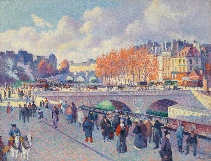 Seinen vid Saint-Michel-bron - Maximilien Luce
