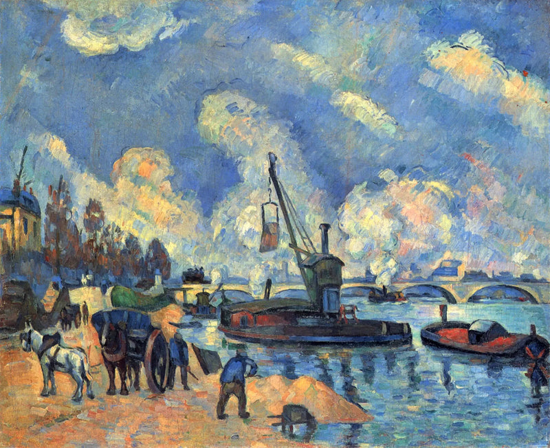 Seine vid Austerlitzkajen - Paul Cézanne