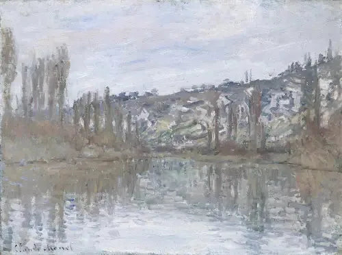 La Seine en aval de Vétheuil - Claude Monet image 1 reproduction artisanale de tableau
