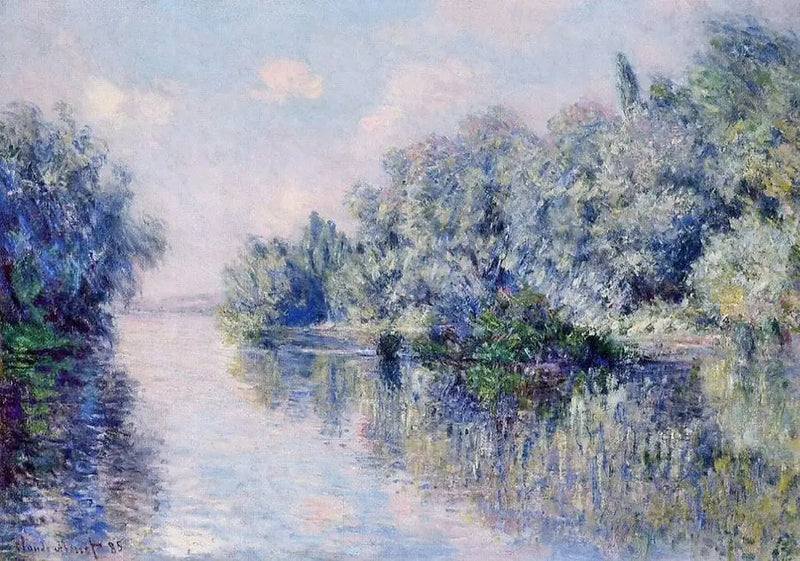 Seine nära Giverny - Claude Monet