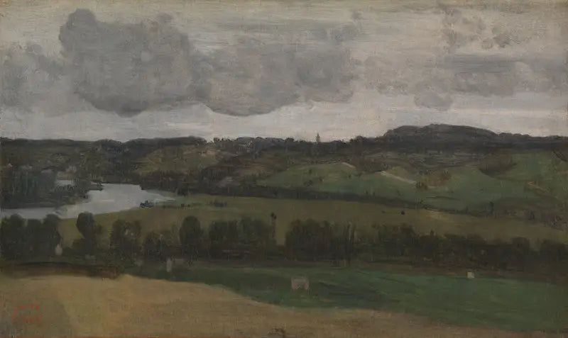 Seinen nära Rouen - Jean-Baptiste Camille Corot